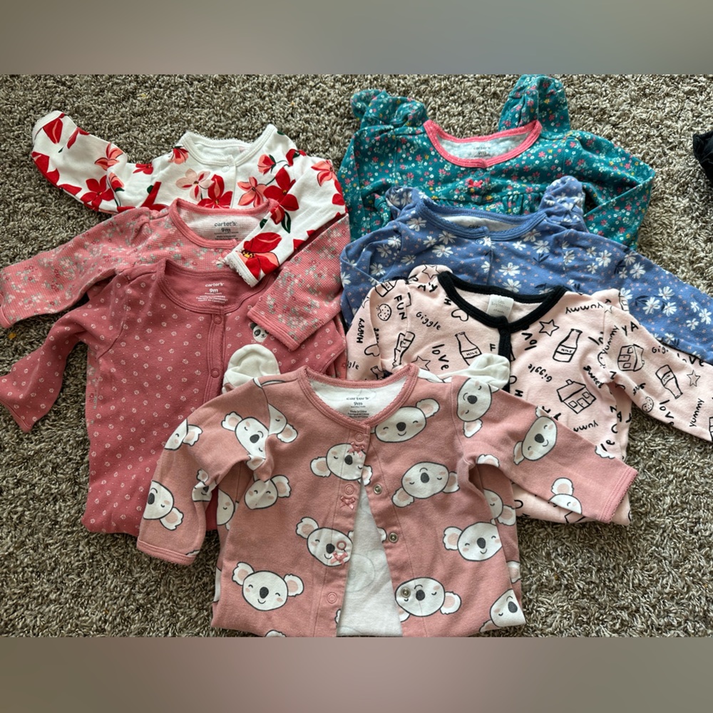 Snap-up onesie bundle, 9M